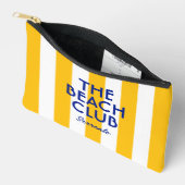 ザビーチクラブソレントイエローカバナストライプー アクセサリーポーチ (見開き)