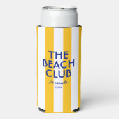 ザビーチクラブソレントイエローカバナストライプー スリム缶クーラー (Seltzer裏面)