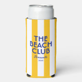 ザビーチクラブソレントイエローカバナストライプー スリム缶クーラー (Seltzer正面)