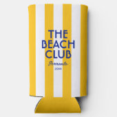 ザビーチクラブソレントイエローカバナストライプー スリム缶クーラー (裏面)