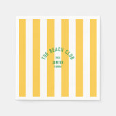 ザビーチクラブ – Jupiter Florida – カスタムデザイン スタンダードカクテルナプキン (正面)