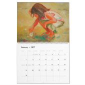 ザビーチサーフサンドサン カレンダー (2月 2027)