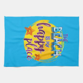 ザビーチマイハッピープレイス引用文海シーおもしろい キッチンタオル (横)