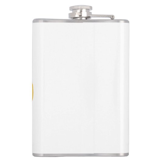 ザビーチマイハッピープレイス引用文海シーおもしろい フラスク (裏面)