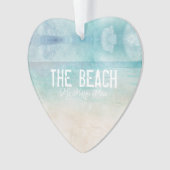 ザビーチマイハッピープレイス海サンドウォーターラブ オーナメント (正面)