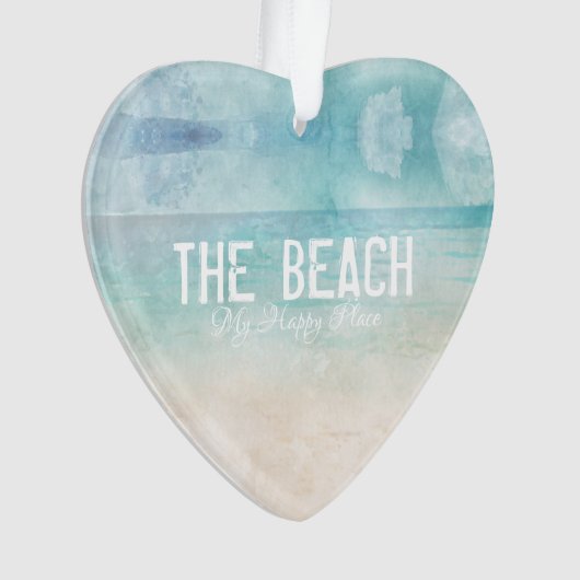 ザビーチマイハッピープレイス海サンドウォーターラブ オーナメント (正面)