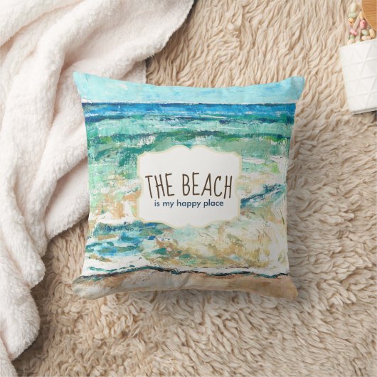 ザビーチマイハッピープレイス装飾用クッション クッション (ブランケット)