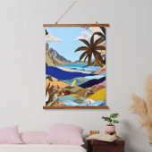 ザビーチ境界超現実主義者 吊り下げ型タペストリー (寝室)