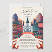 ザビーチ海サマーニューオーリンズブライダルシャワー 招待状 (正面)