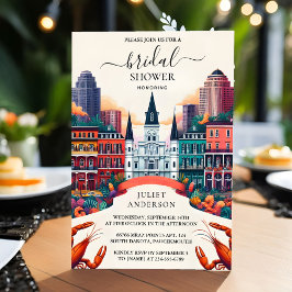 ザビーチ海サマーニューオーリンズブライダルシャワー 招待状