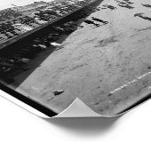 ザビーチ、アトランティックシティニュージャージーc1905ヴィンテージ ポスター (角)