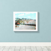 ザビーチ、メイ岬NJ、ヴィンテージ キャンバスプリント (インサイチュ (ウッドフロア))