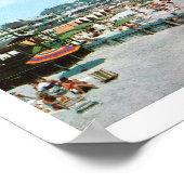 ザビーチ、メイ岬NJ、ヴィンテージ ポスター (角)