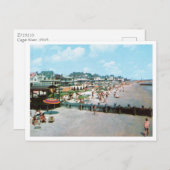 ザビーチ、メイ岬NJ、ヴィンテージ ポストカード (正面/裏面)