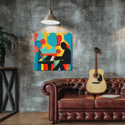 ザピアニスト – オリジナル油彩画 フォトプリント           