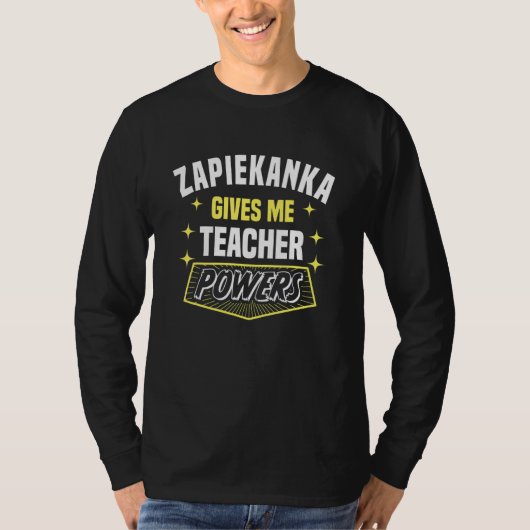 ザピエカンカが私に先生の力 Professor ユーモア Tシャツ (正面)