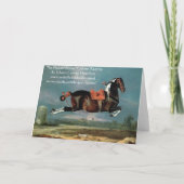 ザピエボルド馬"セヒーロ'飼育モノグラム ノートカード (裏面)