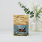 ザピエボルド馬"セヒーロ'飼育モノグラム 名刺 (スタンド正面)