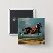 ザピエボルド馬"セヒーロ'飼育モノグラム 缶バッジ (正面&裏面)