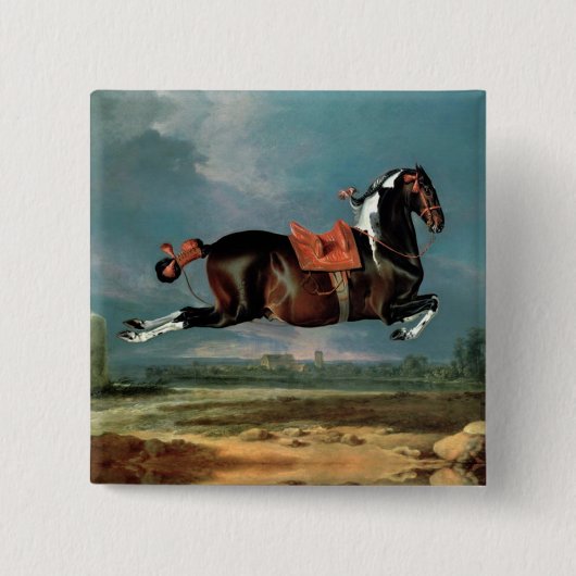 ザピエボルド馬"セヒーロ'飼育モノグラム 缶バッジ (正面)