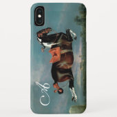 ザピエボルド馬"セヒーロ'飼育モノグラム Case-Mate iPhoneケース (裏面)