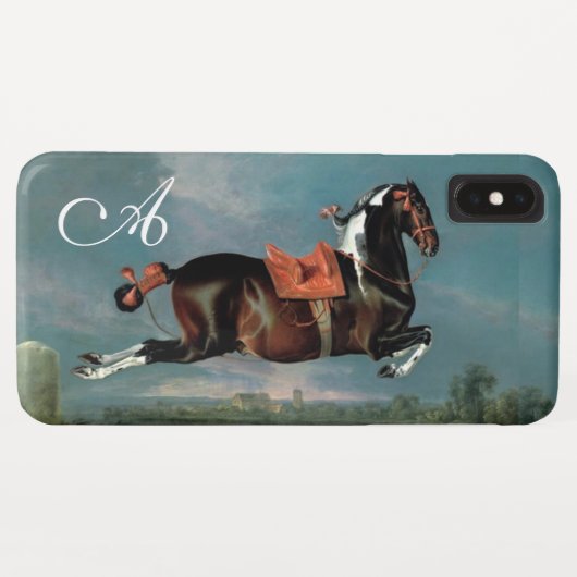 ザピエボルド馬"セヒーロ'飼育モノグラム Case-Mate iPhoneケース (裏面(横))