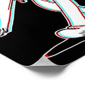 ザピエロ幽霊グリッチ踊り ポスター (角)