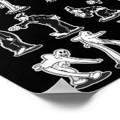 ザピエロ幽霊不気味ツーステップダンス ポスター (角)