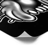 ザピエロXフクロウ幽霊Xヴィンテージ漫画 ポスター (角)