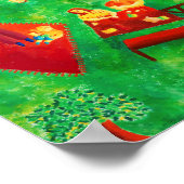 ザピクニクコンテンポラリーアートアクリル絵画ジグサ ポスター (角)