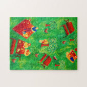 ザピクニクコンテンポラリーアートアクリル絵画ズ ジグソーパズル (横)