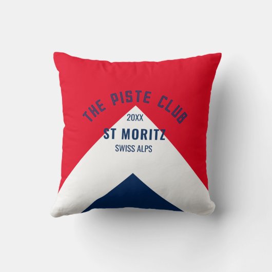 ザピステクラブピンクブルーカスタムウィンタースキー クッション (裏面)