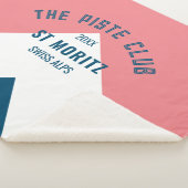 ザピステクラブピンクブルーカスタムウィンタースキー シェルパブランケット (3/4)