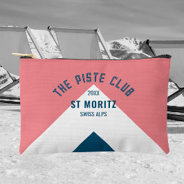 ザピステクラブピンクブルーピークカスタムウィンタースキー アクセサリーポーチ