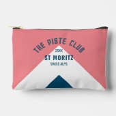 ザピステクラブピンクブルーピークカスタムウィンタースキー アクセサリーポーチ (正面)