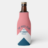 ザピステクラブピンクホワイトブルーピークウィンタースキー ボトルクーラー (ボトル正面)