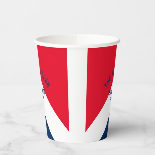 ザピステクラブレッドネイビーカスタムウィンタースキーパーティー 紙コップ (左)