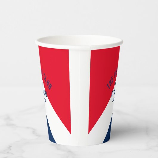 ザピステクラブレッドネイビーカスタムウィンタースキーパーティー 紙コップ (右)