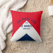 ザピステクラブレッドネイビーカスタムウィンタースキー クッション (ブランケット)