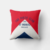 ザピステクラブレッドネイビーカスタムウィンタースキー クッション (裏面)