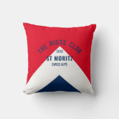 ザピステクラブレッドネイビーカスタムウィンタースキー クッション (正面)