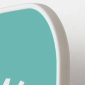 ザピックボールプリンセスかわいいおもしろいタイプのアクアイエロー ピックルボールラケット (左詳細)