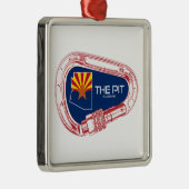 ザピットフラッグスタッフアリゾナ登山カラビナー メタルオーナメント (右)