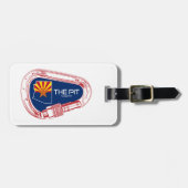 ザピットフラッグスタッフアリゾナ登山カラビナー ラゲッジタグ (正面横)