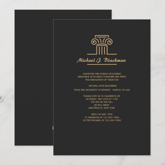 ザピラー招待状 招待状 (正面/裏面)