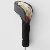 ザピレネー素晴らしドッグ001ナタリアミュシャ ゴルフヘッドカバー (アングル)