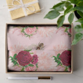 ザピンクと金ゴールドビー系デザイン17ティッシュペーパー 薄葉紙 (ギフト)