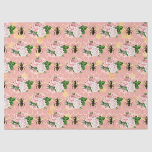 ザピンクと金ゴールドビー系デザイン18 薄葉紙 (正面)