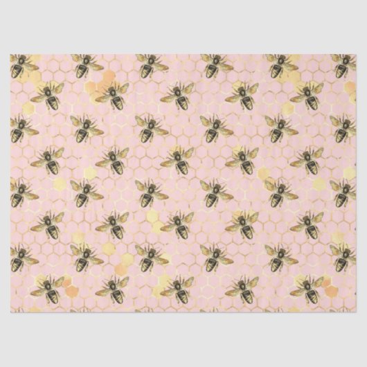 ザピンクと金ゴールドビー系デザイン1 薄葉紙 (正面)