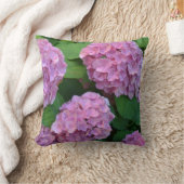 ザピンクのホテンシア紫陽花の茂み クッション (ブランケット)